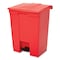 Rubbermaid Commercial 18 gal. Rectangular Trash Can FG614500RED - alternate 4